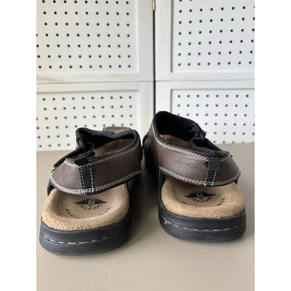 Dockers Searose‎ Fisherman Sandals Men's 12W Memory Foam Shoes Brown
